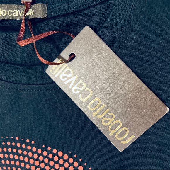 Roberto Cavalli Italy Designer Nora Snake Graphic T-Shirt - Picture 2 of 5